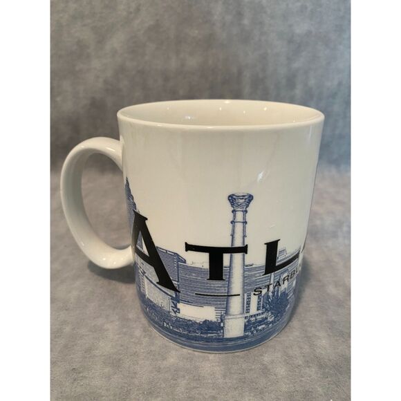 2002 Atlanta Starbucks Coffee Mug Cup Hotlanta Large Skyline Barista Series - Picture 7 of 10